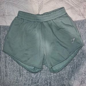 Gymshark teal training sweat shorts